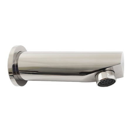 Kingston Brass Tub Faucet Spout with Flange, Polished Nickel K8187A6